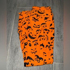 Halloween Themed Orange OS Leggings | Holiday